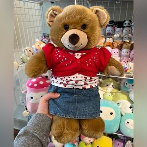 Retired Build-A-Bear 12” Teddy Bear Stuffed Plush with Included Outfit